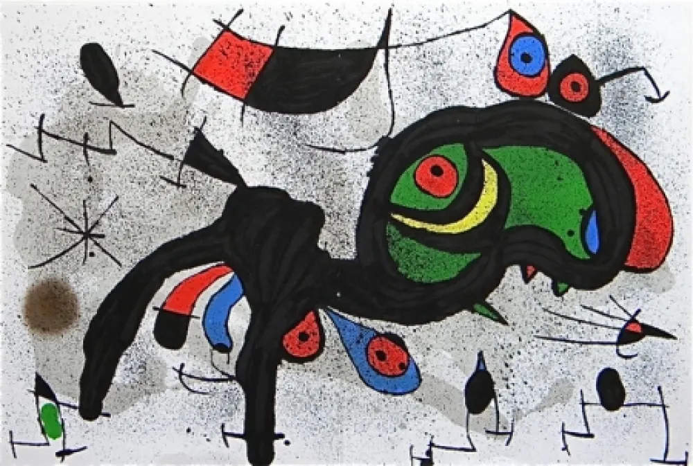Lithografie Miró - Le Bélier fleuri