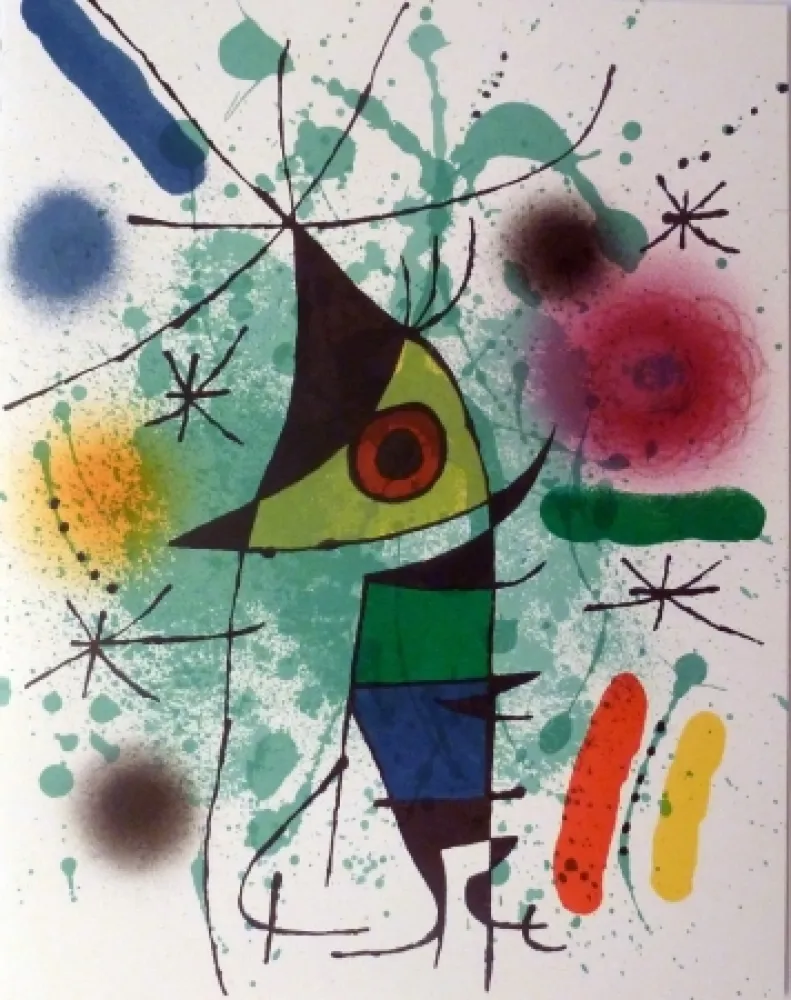 Lithografie Miró - Le Chanteur