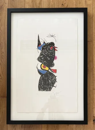 Ets En Aquatint Miró -  Le Coq de Bruyere
