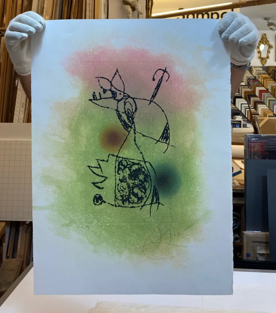 Ets En Aquatint Miró - Le criquet