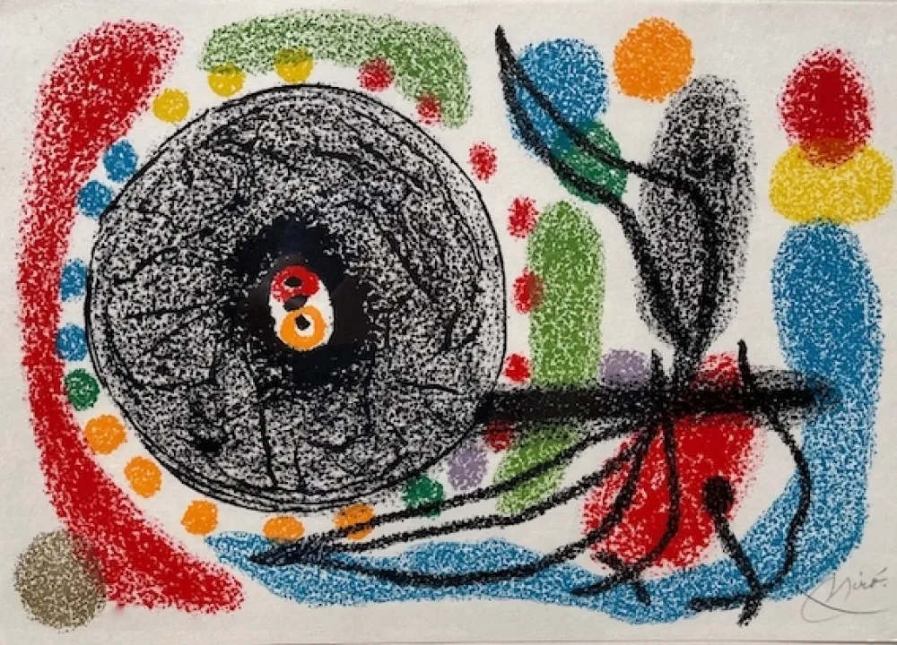 Lithografie Miró - Le Lezard aux plumes d' or