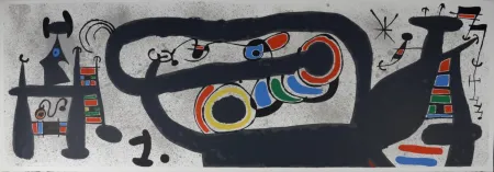 Lithografie Miró - Le Lézard aux plumes d'or #5, 1971