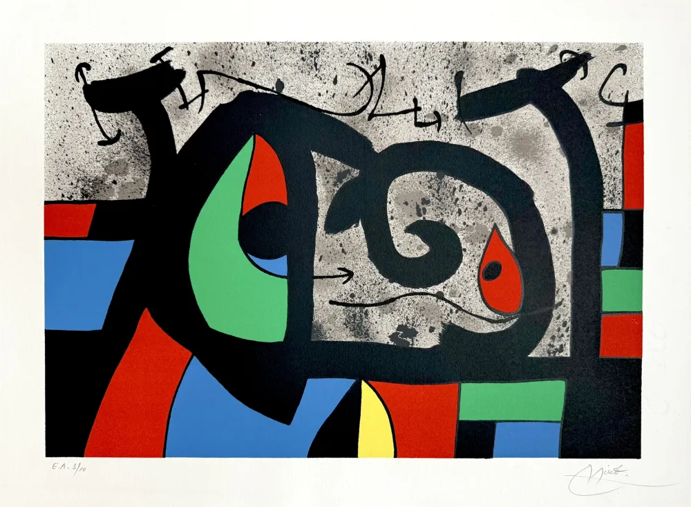 Lithografie Miró - Le Lézard aux Plumes d’Or (one plate)