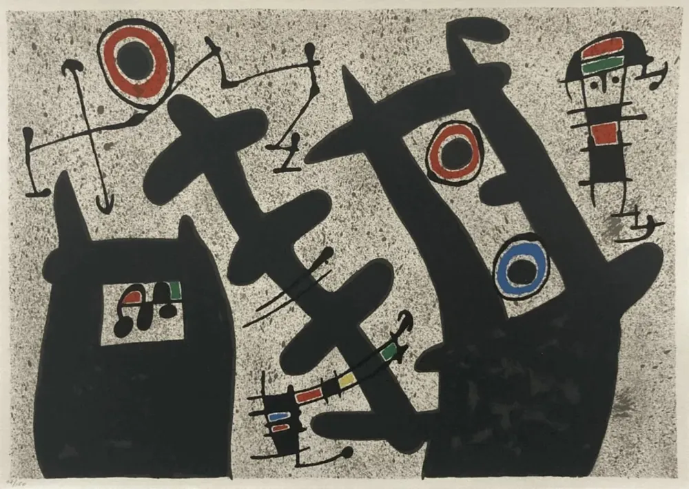 Lithografie Miró - Le Lezard aux Plumes d'Ord 3