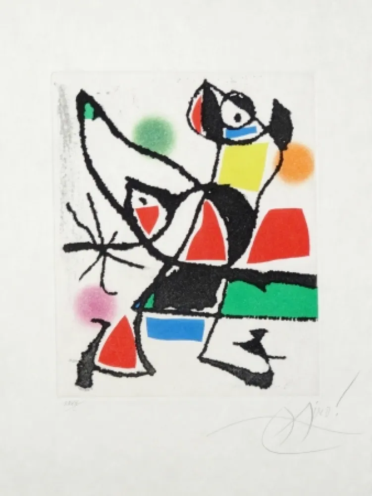 Ets En Aquatint Miró - Le marteau sans maître