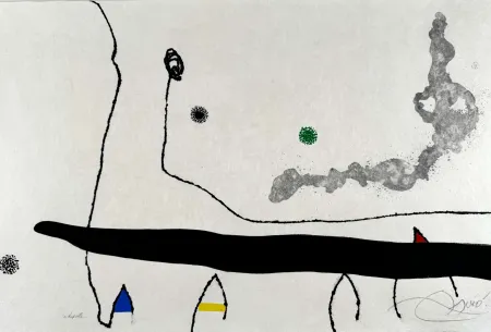 Ets En Aquatint Miró - Le marteau sans maître (planche XXIII) 
