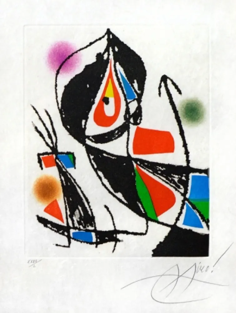 Ets En Aquatint Miró - Le Marteau Sans Maitre XXI (The Hammer Without a Master XXI), 1976