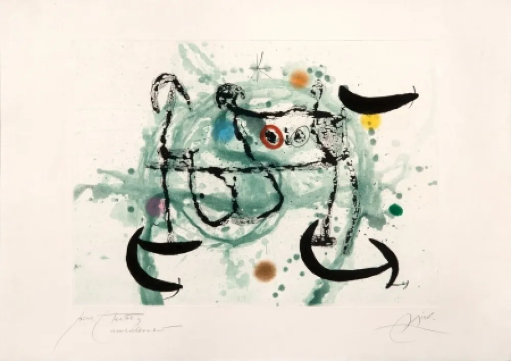 Ets En Aquatint Miró - L´ecartelée