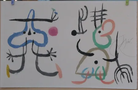 Lithografie Miró - L'enfance d'Ubu