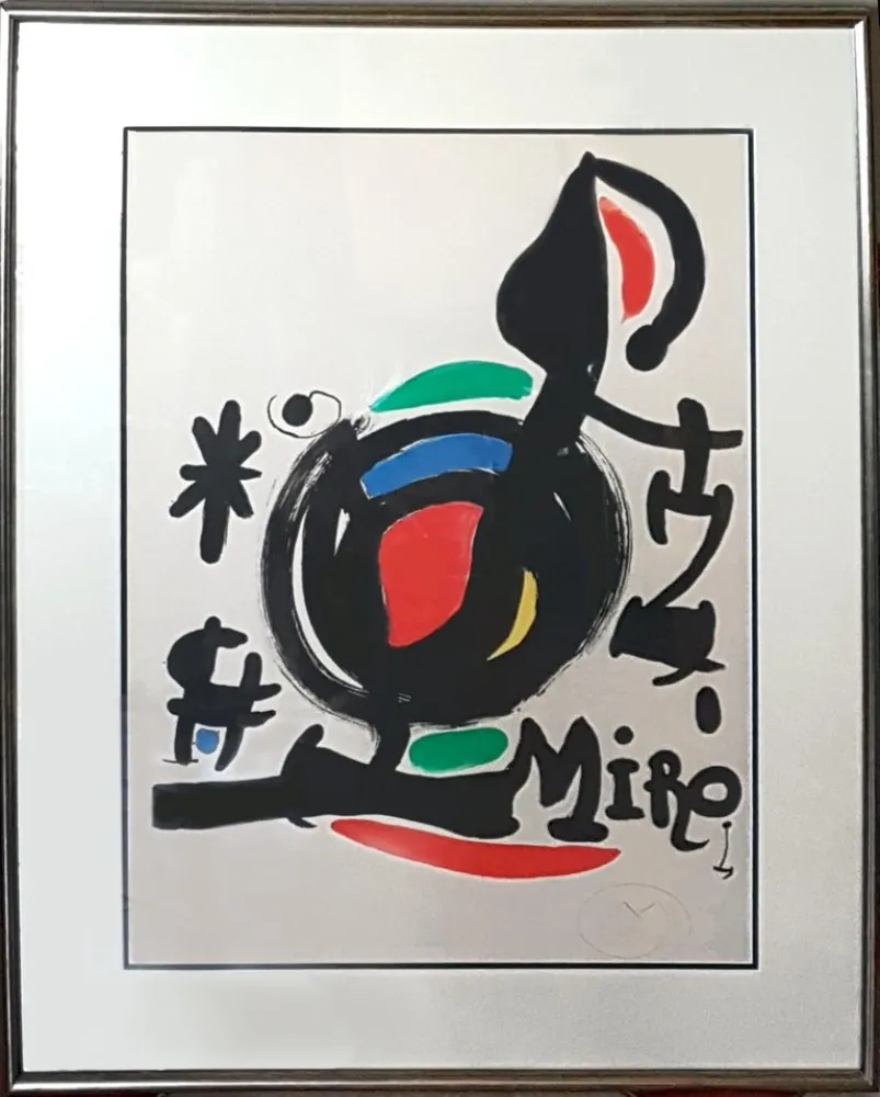 Lithografie Miró - Les Essencies de la Terra Exhibition (M. 625)