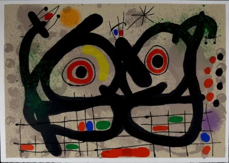 Lithografie Miró - Lézard aux plumes d’or, 1971