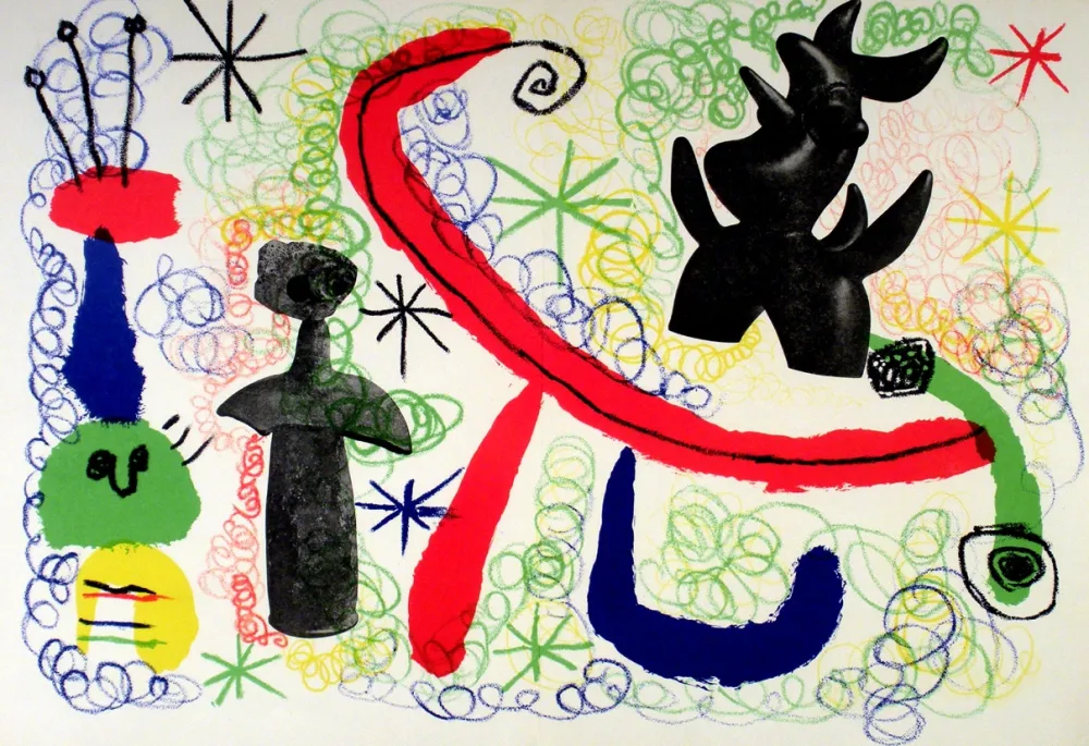 Lithografie Miró - Litho 1950