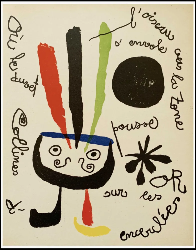Lithografie Miró - L'OISEAU