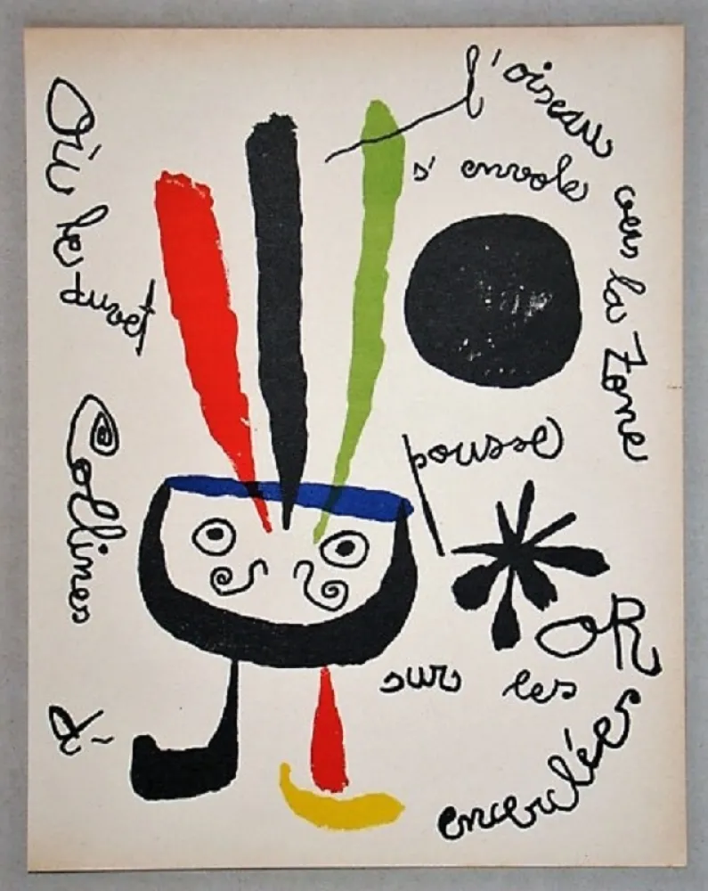 Lithografie Miró - L'oiseau