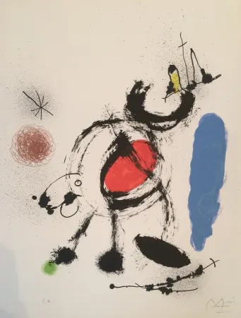 Lithografie Miró - L'oiseau Migrateur