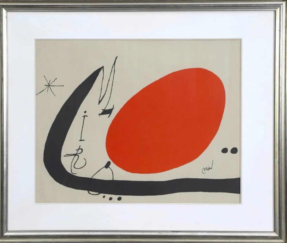 Lithografie Miró - Ma de proverbis. 1970. 