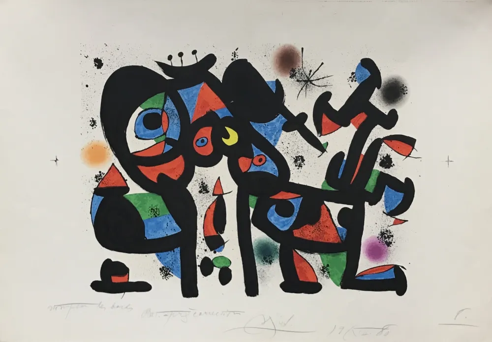 Lithografie Miró - Magie Blanche I