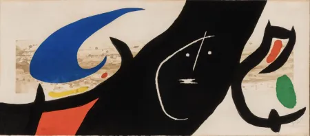 Ets En Aquatint Miró - Maja negra
