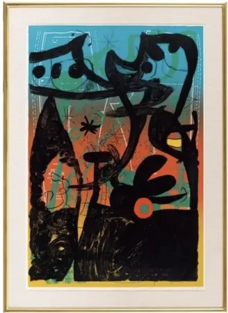 Lithografie Miró - Mannequin Parade in Bahia