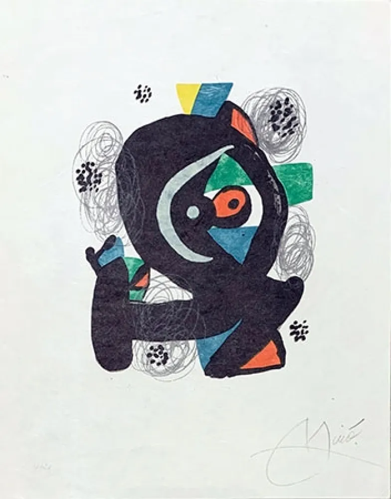 Lithografie Miró - Mélodie acide