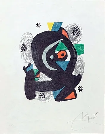 Lithografie Miró - Mélodie acide