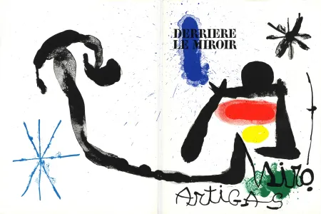 Geïllustreerd Boek Miró - MIRO - ARTIGAS, Terres de grand feu. Derrière le Miroir n° 139-140. Juin-Juillet 1963.