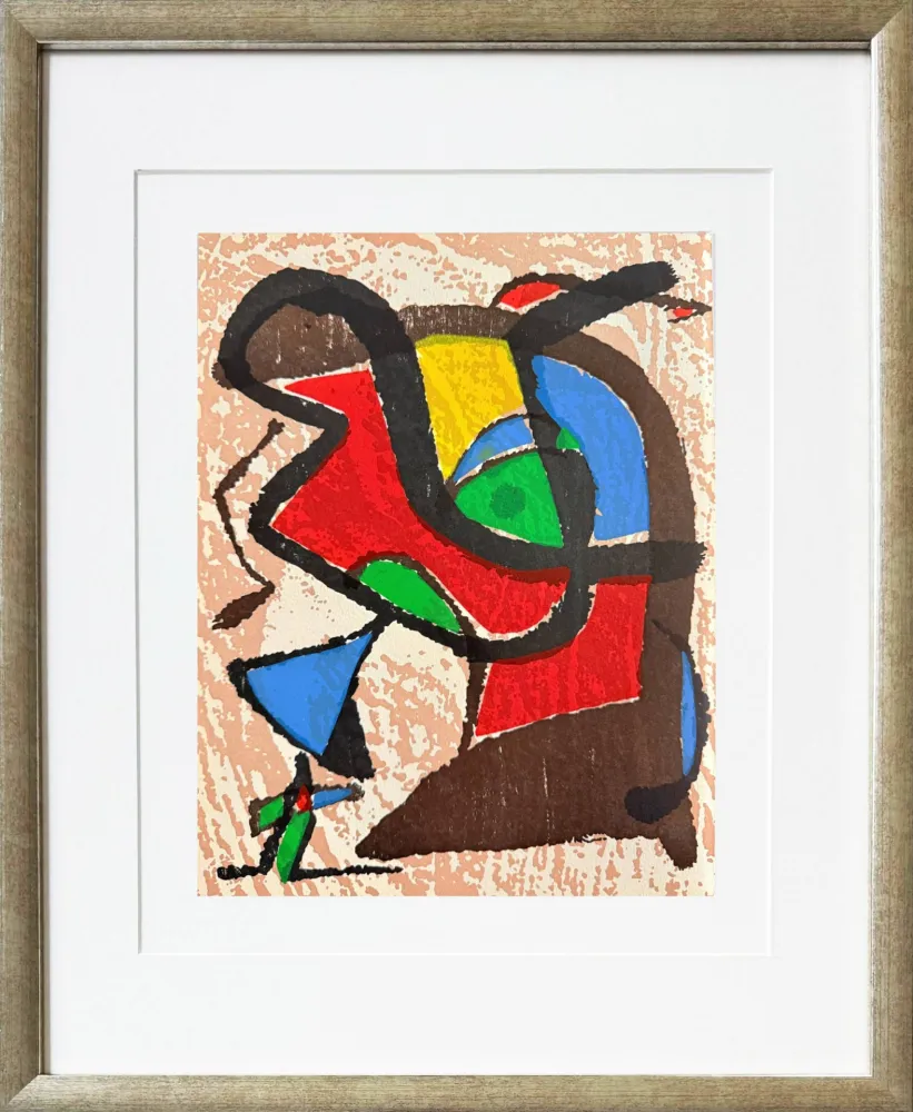 Houtsnede Miró - Miro Engraver IV