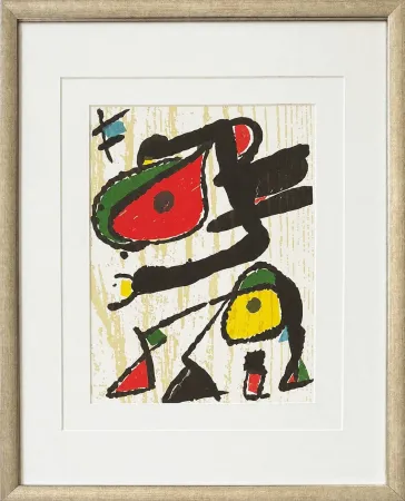 Houtsnede Miró - Miro Engraver V