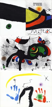 Geïllustreerd Boek Miró - MIRO. PEINTURES SUR PAPIER, DESSINS. DERRIÈRE LE MIROIR N°193-194. Novembre 1971.