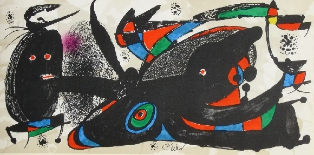 Lithografie Miró - Miro sculpteur, angleterre