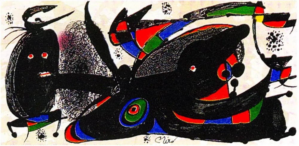 Lithografie Miró - Miro Sculptor - England