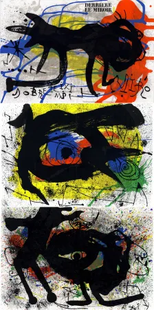 Lithografie Miró - MIRO. SOBRETEIXIMS ET SACS. Derrière le Miroir n° 203. Avril 1973.
