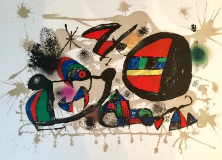 Lithografie Miró - Nid d'alouettes