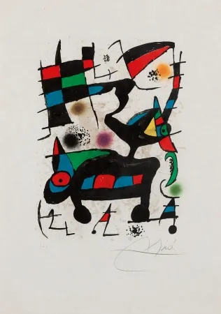 Lithografie Miró - Oda a Joan Miro