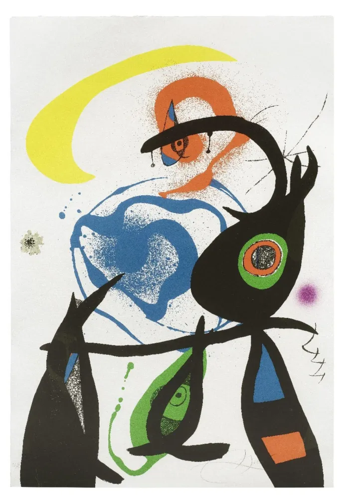Lithografie Miró - Oda à Joan Miró Plate 8