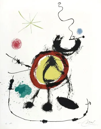 Lithografie Miró - Oiseau migrateur (Migratory Birds)