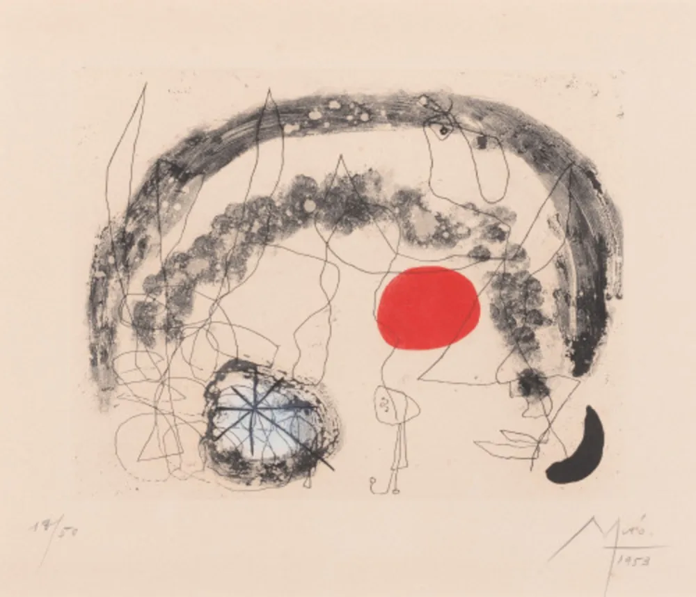 Ets En Aquatint Miró - One plate, from Série III