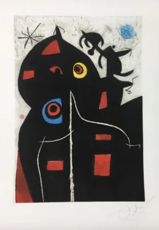 Ets En Aquatint Miró - Pantagruel