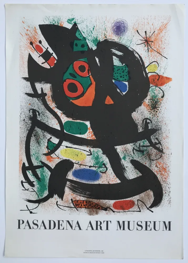 Lithografie Miró - Pasadena Art Museum