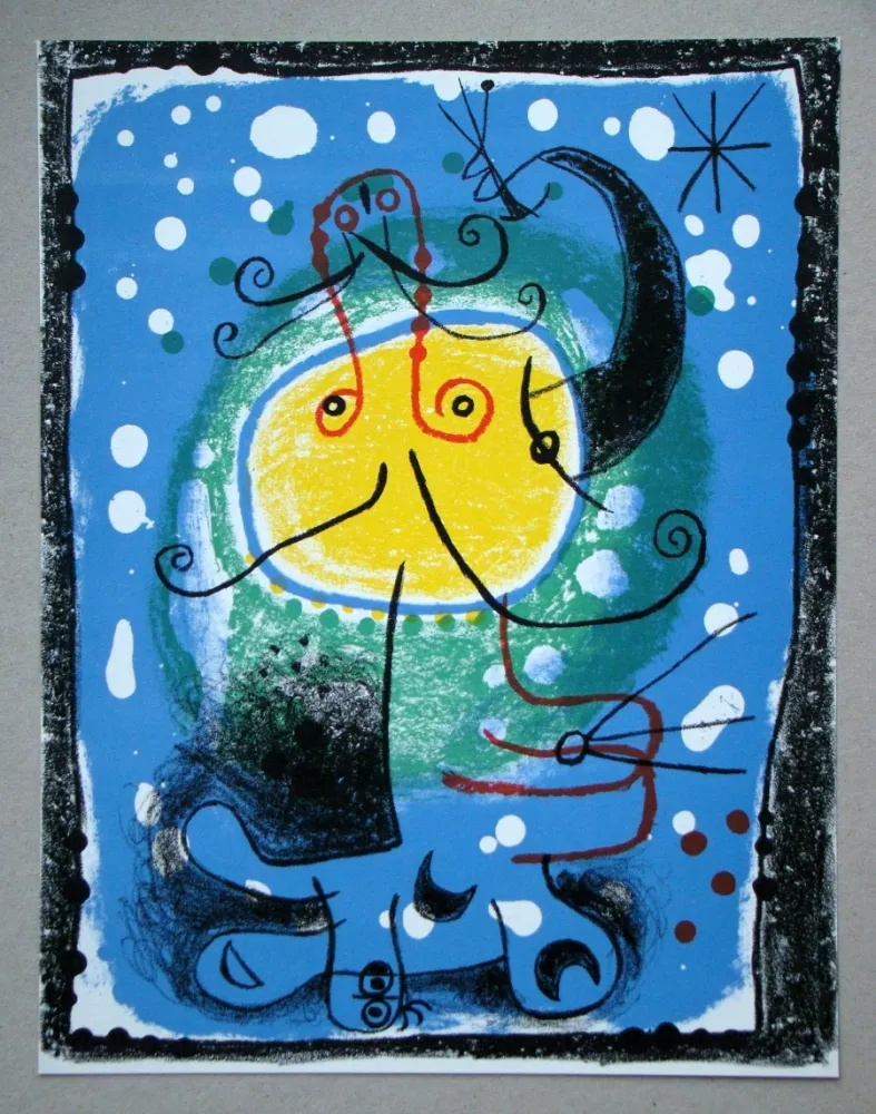 Lithografie Miró - Personnage
