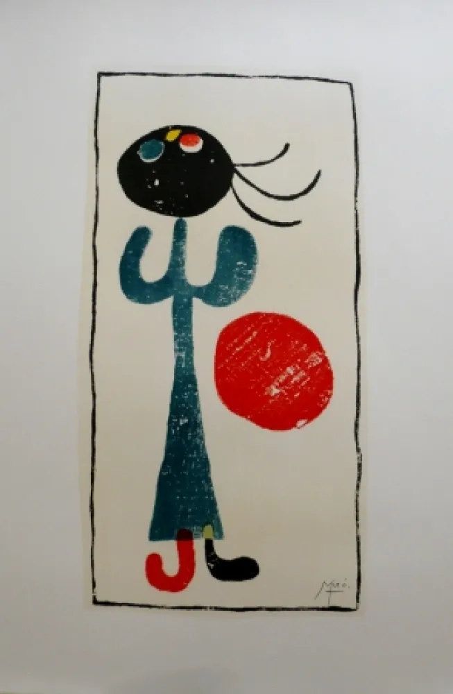 Lithografie Miró - Personnage