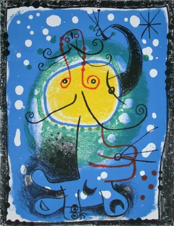 Lithografie Miró - Personnage