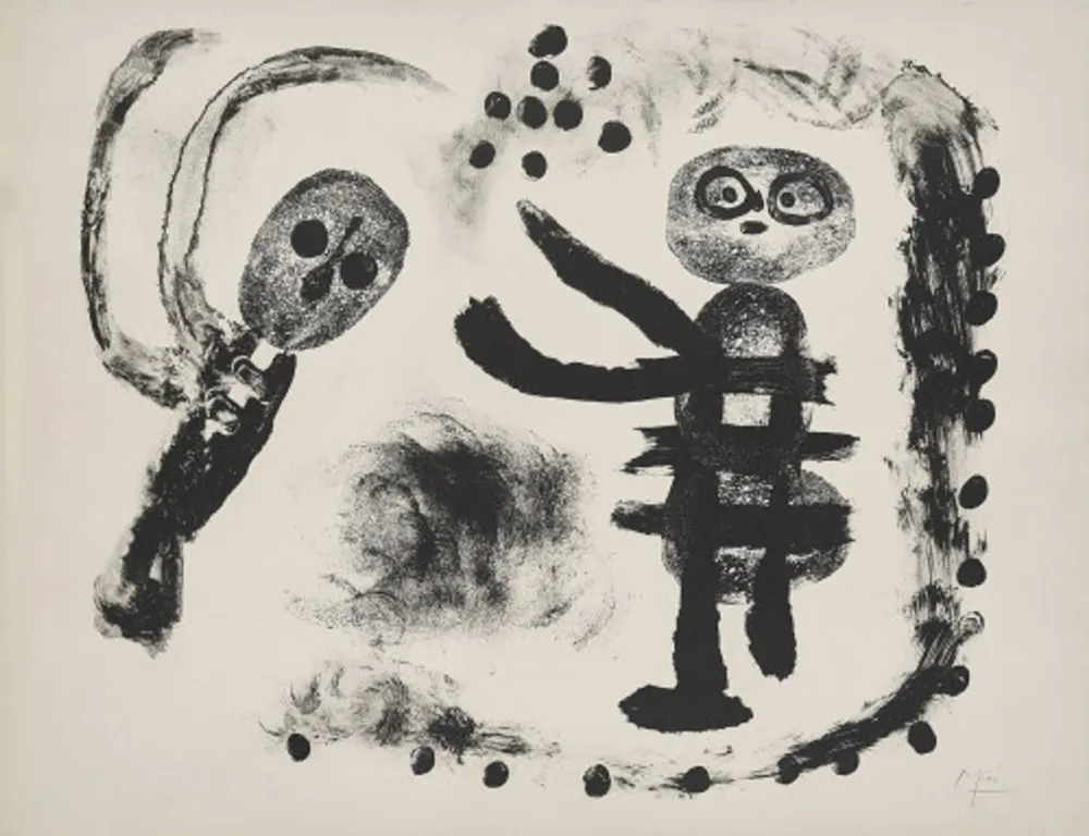 Lithografie Miró - Petite Fille au Bois