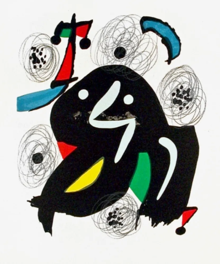Lithografie Miró - Pl. 4 from La Mélodie Acide (The Acid Melody)