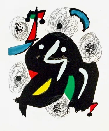 Lithografie Miró - Pl. 4 from La Mélodie Acide (The Acid Melody)