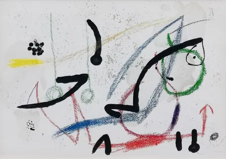 Lithografie Miró - PL. 9 (FROM MARAVILLAS CON VARIACIONES ACRÓSTICAS EN EL JARDIN DE MIRO)