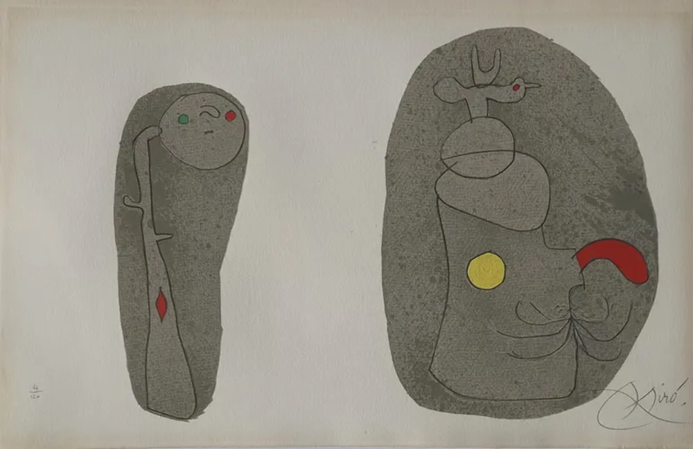 Lithografie Miró - Pl.11 from L'enfance d'Ubu
