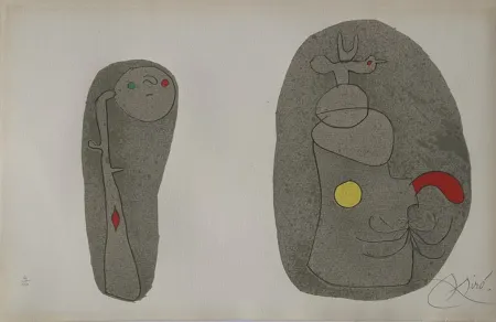 Lithografie Miró - Pl.11 from L'enfance d'Ubu