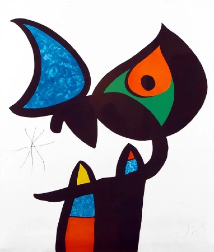 Ets En Aquatint Miró - Plate VI from Espriu – Miró