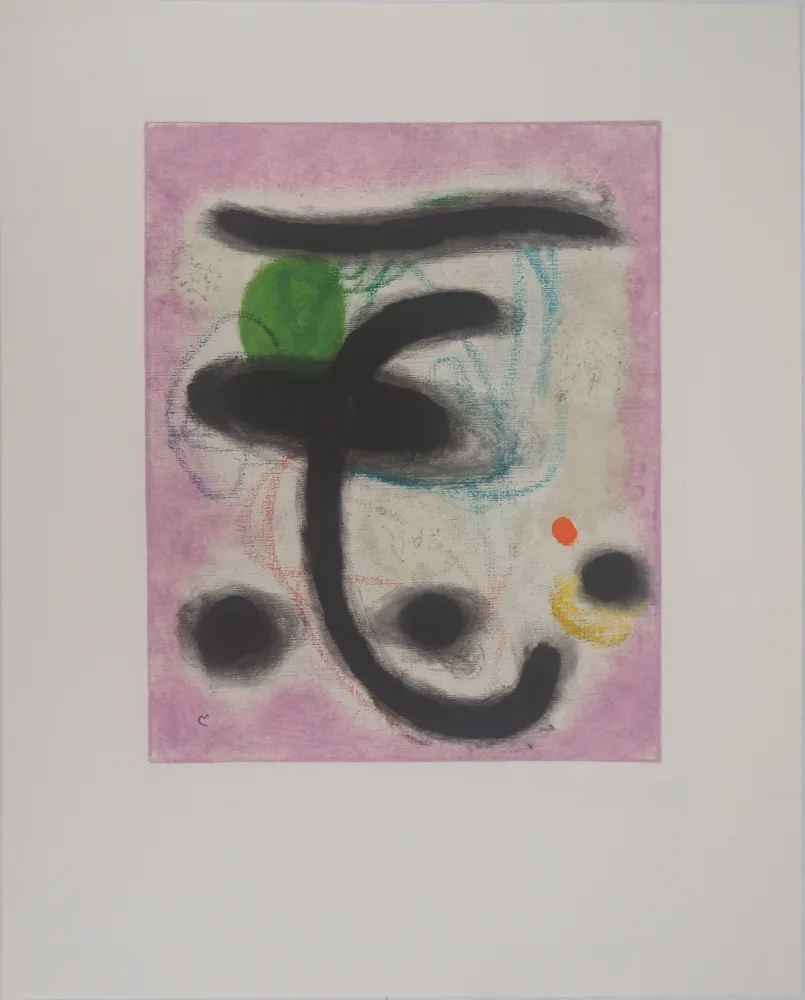 Lithografie Miró - Portrait de Femme